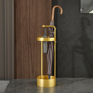 Scaffale di stoccaggio dell'ombrello del ristorante della sala dell'hotel commerciale conveniente dorato di lusso, supporto di immagazzinaggio dell'ombrello dell'aula della scuola dell'ufficio - Product Image 2