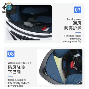 Nuovo Casco Integrale per Moto di Alta Qualità alla Moda con Doppia Visiera Ribaltabile per Uomini e Donne - Product Image 5