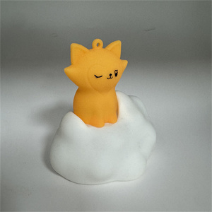 Cloud Fairy Designs Lampada Notturna a Forma di Volpe, Modalità di Illuminazione Regolabile, Luce Soffusa, Ricaricabile, Sicura per Neonati, Lampada da Comodino per la Cameretta dei Bambini - Product Image 1