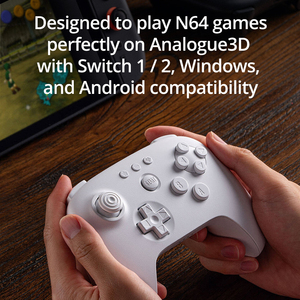Controlador <span class=keywords><strong>Bluetooth</strong></span> 8BitDo 64 para analógico 3D, Nintendo Switch, Switch 2, <span class=keywords><strong>Gaming</strong></span> Joystick Gamepad para Windows y <span class=keywords><strong>Android</strong></span> - Product Image 4