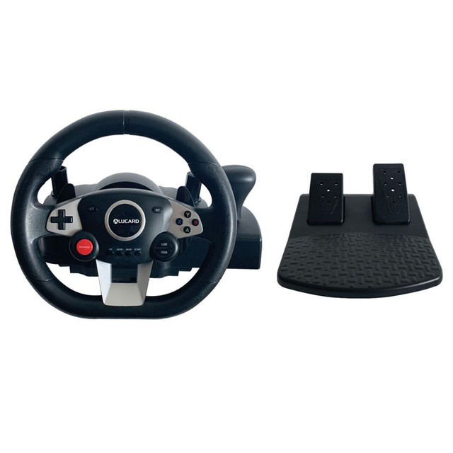 Compatible for Mobile PC Platforms 270 Degree Steering Programmable Buttons Racing Driving Simulation Games Wired Steering Wheel