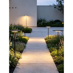 Lampe solaire de jardin ZKHW, IP65, étanche, pour extérieur, paysage, villa moderne, cour, éclairage de chemin - Product Image 2