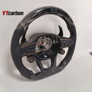 Volante LED de Fibra de Carbono Real YTcarbon para <span class=keywords><strong>Cupra</strong></span> Formentor, Estilo de Carreras, Palancas de Cambio Personalizadas para Modificación de Van - Product Image 4