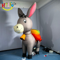 Modèle gonflable personnalisé et mignon d'âne, ballon gonflable d'âne à vendre