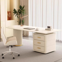 Bureau en bois massif, table de travail de luxe légère, simple, haut de gamme, pour la maison, le bureau, le salon, le poste de travail informatique