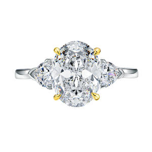 Женское кольцо из стерлингового серебра, с муассанитом, 3 карата, 925 - Product Image 2