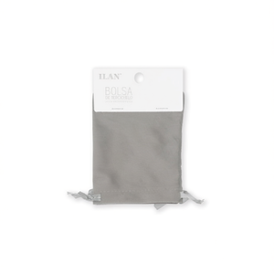 Bolsa de Almacenamiento de Terciopelo ILAN, 10x13 cm, Gris, Reutilizable, Estilo Simple - Product Image 1