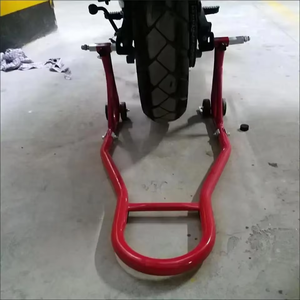Liftool regolabile pieghevole Paddock Stand per <span class=keywords><strong>moto</strong></span> riparazione sollevamento Stand con diapositive anteriori per ruota posteriore - Product Image 2