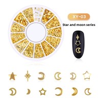 Décorations d'ongles en alliage métallique 3D DIY en gros, Talismans pour ongles, Fournitures pour ongles