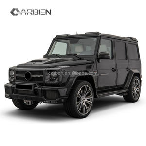 Para <span class=keywords><strong>Mercedes</strong></span> Clase G W463, Kit de carrocería de G500 G55 <span class=keywords><strong>G63</strong></span>, capó de fibra de carbono, parachoques, alerón trasero, BBS850 - Product Image 2