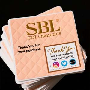 Tarjetas de Agradecimiento Personalizadas para Bodas/Cumpleaños, Tarjetas de Visita, Diseño de Cartas en Papel, Tamaño y Forma Personalizados, Impresión en Lámina Dorada - Product Image 3