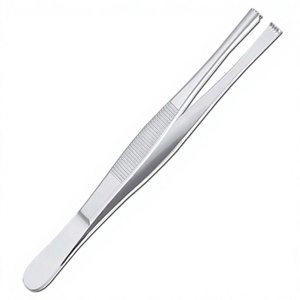 Pince à tissus en acier inoxydable, instrument chirurgical, pince manuelle pour salle d'opération, classe I, certifiée CE - Product Image 3