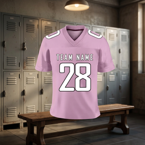 Nouveaux maillots de football américain brodés 2025-2026 pour adultes, manches courtes, personnalisables, vente en gros - Product Image 3