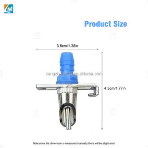 Bebederos Automáticos para Conejos YYB LMR01, <span class=keywords><strong>Bebedero</strong></span> con Boquilla para Jaulas, Dispensador de Agua con Conexión en T y Resorte - Product Image 2