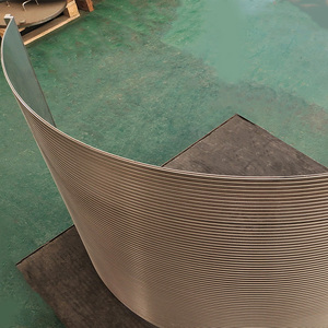 Food Grade Stainless Steel Pressure Arc <strong>Sieve</strong> Bend Screen Panel Wedge Wire Screen Corn Starch Dewatering Solid Liquid Separation - Product Image 1