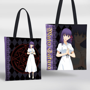 6 Estilos de Bolsos de Lona con Diseño de Saber Tohsaka Rin de <span class=keywords><strong>Fate</strong></span> <span class=keywords><strong>Stay</strong></span> <span class=keywords><strong>Night</strong></span>, Bolsos de Hombro de Anime para Compras, Regalos para Fans - Product Image 4