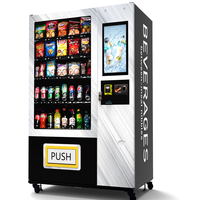 Distributeur automatique de snacks et de boissons Zhongda, vente chaude, 24 heures sur 24, avec Wifi, distributeur automatique combiné 2026 avec compacteurs chauffants