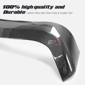 Guardabarros traseros anchos tipo EPA para Fiat 595 695 Abarth S4, 4 piezas, material de fibra de carbono - Product Image 4