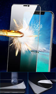 Verre trempé de confidentialité de haute qualité 9H à colle complète premium pour <span class=keywords><strong>iPhone</strong></span> 14Pro Max Protection d'écran Haute aluminium - Product Image 2