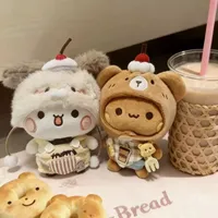 Nouvelle Peluche Panda Bubu Yier, Jouet Doux Anime, Ours en Peluche Kawaii, Sac en Flanelle, Décoration Pendentif Clé de Voiture, Cadeau pour Couple