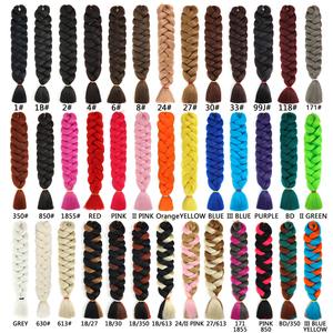 Vente en Gros Mèches Ultra Synthétiques pour Tresses Jumbo 82 Pouces 165G <span class=keywords><strong>Cheveux</strong></span> Pré-Étirés pour Tresses Texture Yaki Tresses Africaines - Product Image 2