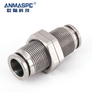 PM08 Conector Neumático de Placa Pasante de Acero Inoxidable SS304 Tipo Airtac, Nuevo, Piezas de Conexión Neumática de las Marcas OULU, <span class=keywords><strong>EUROLAND</strong></span>, ANMASPC - Product Image 2