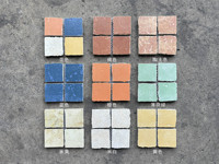 Collection de mosaïques en céramique multicolores artisanales, finition mate moderne pour la décoration murale et de sol de salles de bain de luxe sur mesure