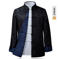 Costume Tang pour homme, Nouvel An chinois, tenue traditionnelle chinoise, chemise Tang Dragon Kung Fu