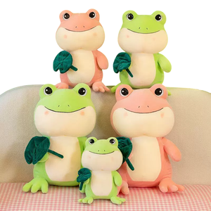 Roba rana giocattoli <span class=keywords><strong>rosa</strong></span> peluche decorazione per la casa giocattoli per bambini rana bambola - Product Image 5