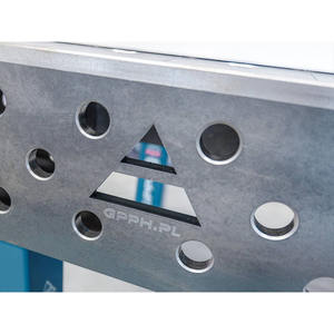 SteelExpert GPPH <b>welding</b> <b>bench</b> 2x1mt 25mm thick, 28mm holes in diagonal grid - Product Image 5