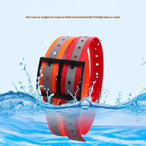 Kalung Anjing Reflektif dengan Gesper Tahan Lama, Cincin D, Dapat Disesuaikan, Tahan Gigitan, Tahan Air, untuk Aktivitas Luar Ruangan, Berjalan, Berenang, Perlengkapan Hewan Peliharaan - Product Image 2