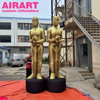 Ballon gonflable en forme de statuette Oscar pour idées de fête, statue Oscar personnalisée pour événements, trophée gonflable personnalisé pour accessoires de scène