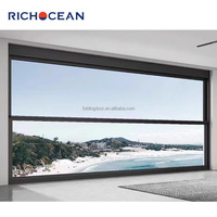 RICHOCEAN Système de verre guillotine électrique motorisé personnalisé Fenêtre électrique élévatrice de qualité supérieure pour la résidence