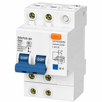 Disjoncteur différentiel TONGYAO Original DZ47LG-63 1P+N MCB 6A-63A 30mA-300mA en cuivre haute pureté 4.5kA