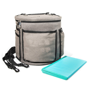 Custom Portable Yarn Storage Bag Canvas Yarn Tote Shoulder Bag Handbag Travel Yarn Storage Clean Wide Grommets Stop Tangling