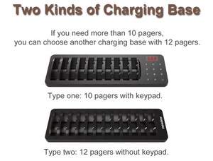 Quán cà phê hàng đợi phân trang Coaster beeper 1 cơ sở 10 Buzzers không thấm nước rung không dây bồi bàn Hệ thống gọi điện thoại máy nhắn tin cho nhà hàng - Product Image 6