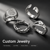 Bagues Signet Punk Personnalisées Yogoo pour Hommes, Bague Épine en Acier Inoxydable Personnalisée, Bijoux Vintage Hip Hop pour Hommes