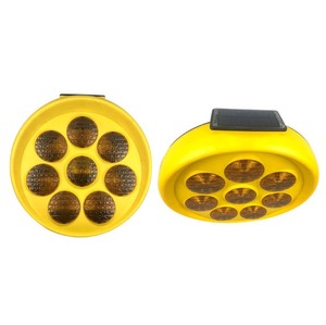 Lampada Lampeggiante <span class=keywords><strong>Solare</strong></span> a Forma di Girasole, Luce di Avvertimento Stroboscopica - Product Image 1
