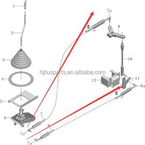 Pièces de bus universelles Pièces de rechange automatiques 1703-01477 Joint à rotule de <span class=keywords><strong>suspension</strong></span> de bus Joint à rotule d'arbre flexible pour bus chinois ZK6125 - Product Image 5