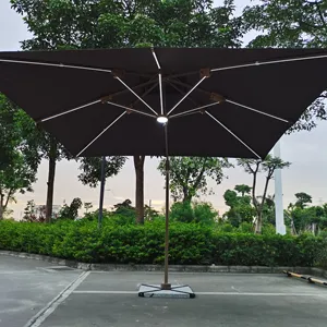 Dia 3m Patio Garden Solar Power Led Light outdoor umbrella patio umbrellas Rome Umbrella With LED light