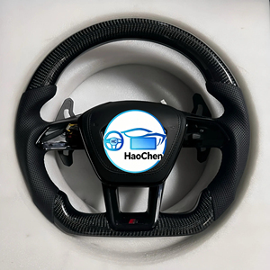 Volant sport en fibre de carbone forgé sur mesure avec palettes de changement de vitesse compatible avec <span class=keywords><strong>Audi</strong></span> B9 A4 <span class=keywords><strong>A5</strong></span> S4 S5 - Product Image 5