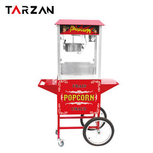 Máquina de palomitas de maíz con carrito para cine, snack bar, máquina de palomitas de maíz comercial con iluminación interna - Product Image 1