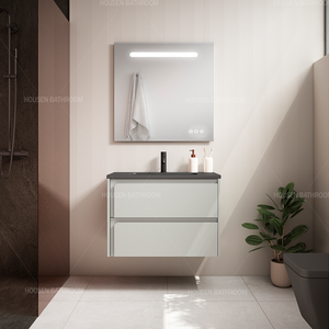 Presa di fabbrica piccolo lavello singolo mobili galleggianti vanità per il bagno - Product Image 6