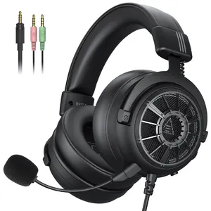 Eksa ชุดหูฟังแบบมีสาย E5000S หูฟังหูฟังไร้สายชุดหูฟังสำหรับเล่นเกมพร้อมไมโครโฟนและพีซี PS4 PS5 NS