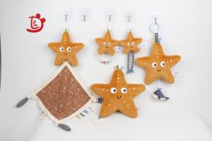 Offre Spéciale babyfans bébé doux étoile de mer jouets en peluche chaîne de traction musical en peluche jouet pour bébé nouveau-né jouets - Product Image 3
