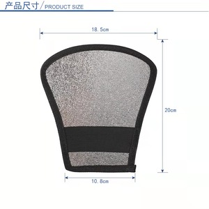 กล่องกระจายแสงแฟลชแบบสองด้านสำหรับกล้อง Canon Sony ตัวสะท้อนแสงแฟลชแบบ 2-in-1 สีเงิน/ขาว - Product Image 4