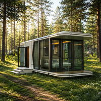 Nouvelle conception de maison capsule, maison préfabriquée de luxe, maison modulaire préfabriquée, hôtel mobile, maison