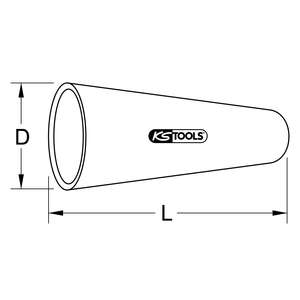 KS TOOLS Funda con aislamiento protector sin tapa de abrazadera, 20mm - Product Image 2