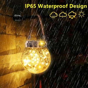 1 Pack Hanging <span class=keywords><strong>Solar</strong></span> Lantern 30LED Fairy <span class=keywords><strong>Lights</strong></span> para Mason Jars <span class=keywords><strong>Glass</strong></span> Globewaterproof Garden <span class=keywords><strong>Solar</strong></span> <span class=keywords><strong>Lights</strong></span> Outdoor para Garden - Product Image 5