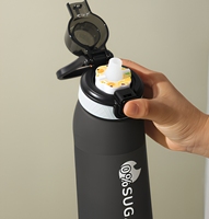 Bouteille d'eau de sport avec capsules aromatisées, sans sucre, anti-fuite, en plastique, pour le cyclisme en plein air, la salle de sport, les voyages, prête à être expédiée